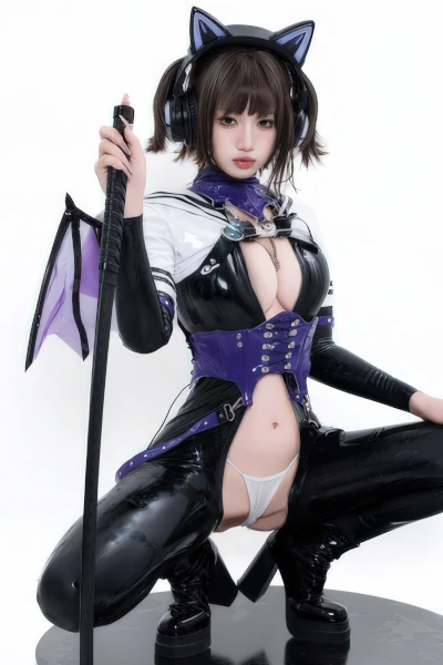 Read more about the article Cosplay 柒柒要乖哦 – 猎狼女